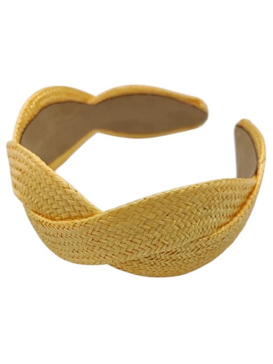 Whimsy_and_Lily Accessories - Yellow Braided Headband